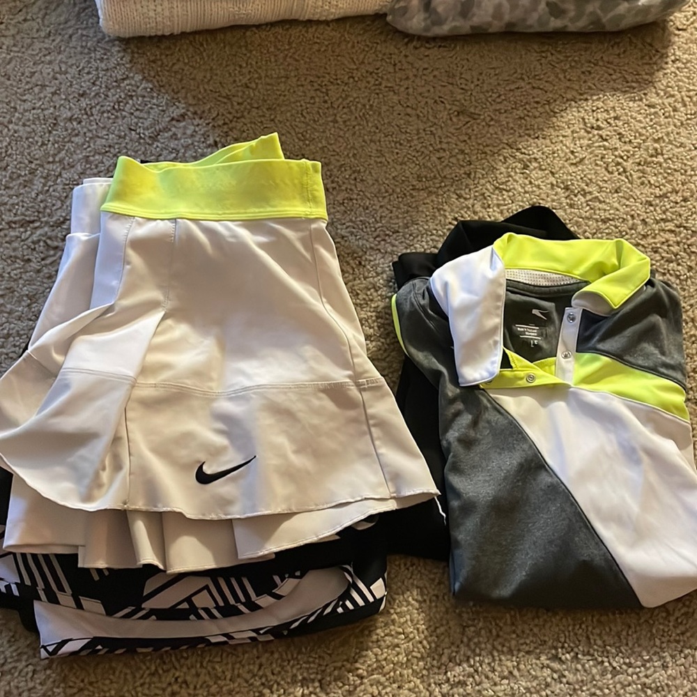 tennis/golf skirt and top bundle